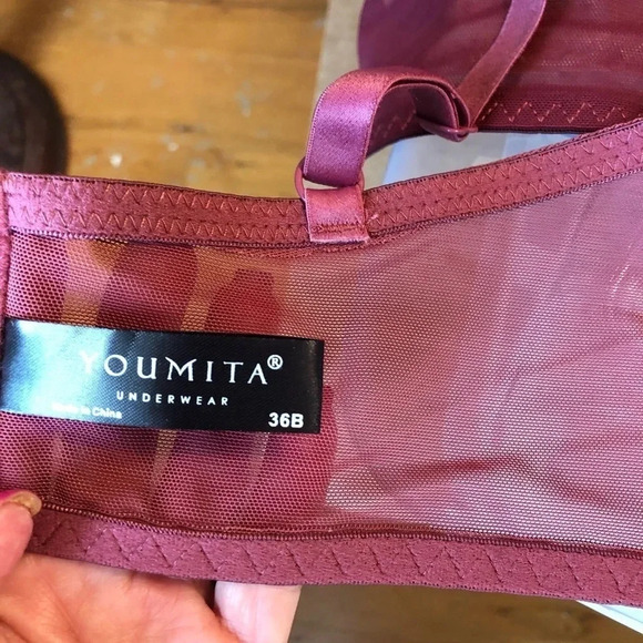 NWT Longline floral satin bra 36B - Picture 12 of 14